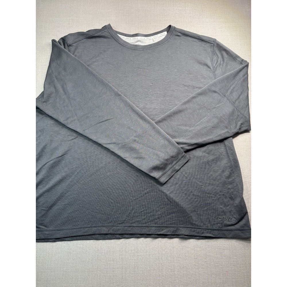 Orvis Men's Long Sleeve Dark Gray Size XXL